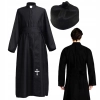 STRÓJ KSIĘDZA SUTANNA KSIĄDZ BIRET KOSTIUM PRZEBRANIE STRÓJ HALLOWEEN