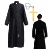 STRÓJ KSIĘDZA SUTANNA KSIĄDZ KAPŁAN KOSTIUM PRZEBRANIE STRÓJ HALLOWEEN