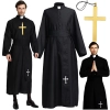 STRÓJ KSIĘDZA SUTANNA KSIĄDZ KAPŁAN KOSTIUM PRZEBRANIE STRÓJ HALLOWEEN