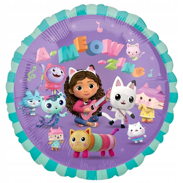 BALON FOLIOWY KOCI DOMEK GABI BALON URODZINOWY