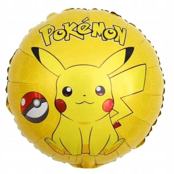 BALONY FOLIOWE POKEMON PIKACHU CYFRA 3