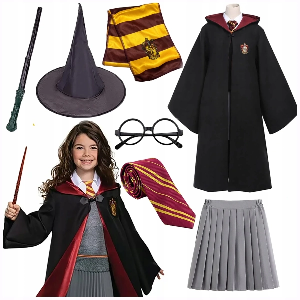 HERMIONA STRÓJ BAL PRZEBIERAŃCÓW CZAROWNICA KOSTIUM CZARODZIEJKA