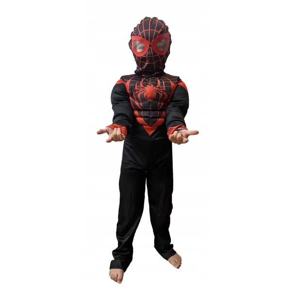 SPIDERMAN MILES MORALES STRÓJ KARNAWAŁOWY PRZEBRANIE + WYRZUTNIA