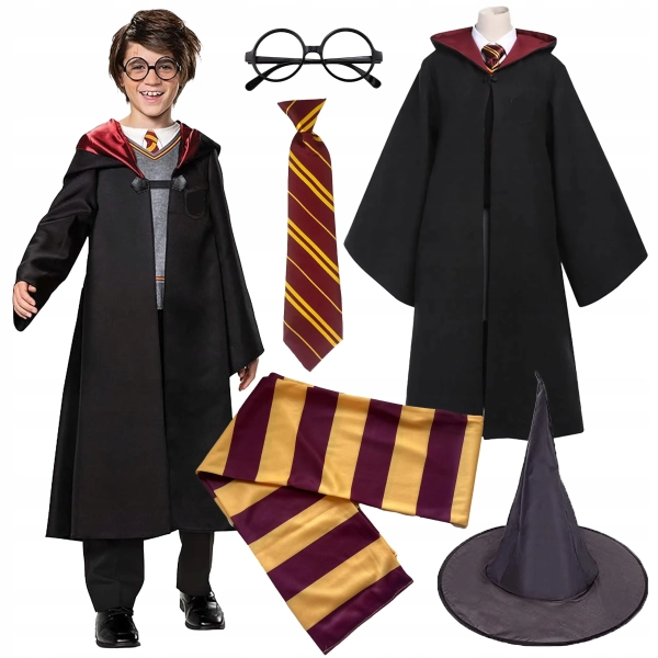 STRÓJ HARRY POTTER BAL PRZEBIERAŃCÓW KOSTIUM HALLOWEEN CZARODZIEJ