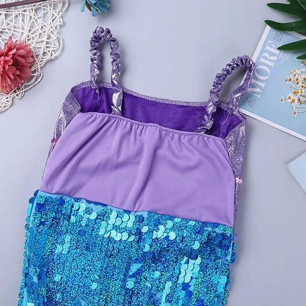 STRÓJ SYRENKA ARIELKA SUKIENKA PERUKA MAŁA SYRENKA KOSTIUM NA BAL