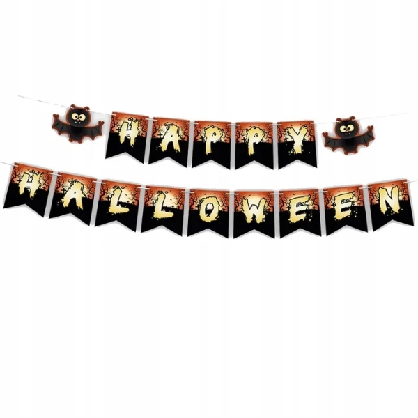 ZESTAW BALONÓW DEKORACJE HALLOWEEN NIETOPERZ BALONY OZDOBY HALLOWEEN PARTY