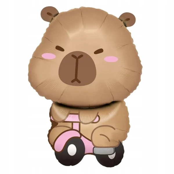 ZESTAW BALONÓW KAPIBARA KWIATEK CYFRA 7