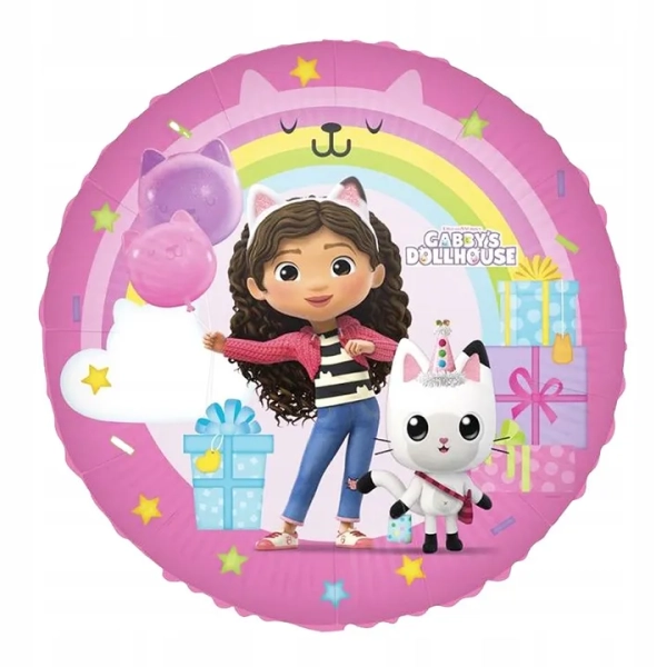 ZESTAW BALONÓW KOCI DOMEK GABI CYFRA 6