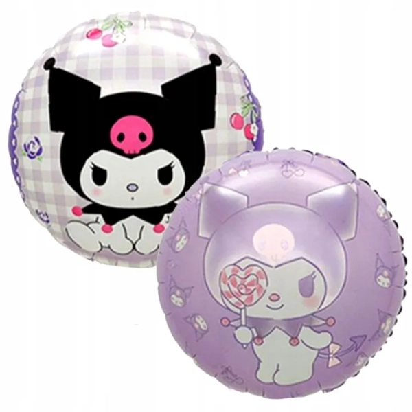 ZESTAW BALONÓW KUROMI SANRIO BALON CYFRA 10