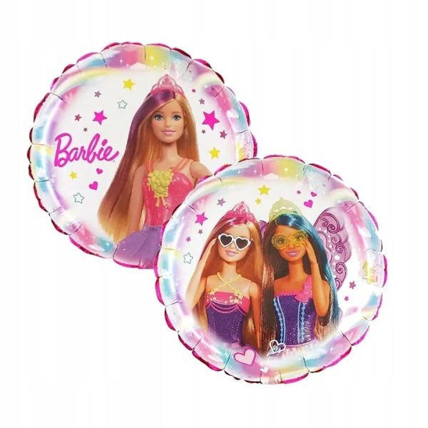 ZESTAW BALONÓW LALKA BARBIE BALON CYFRA 6