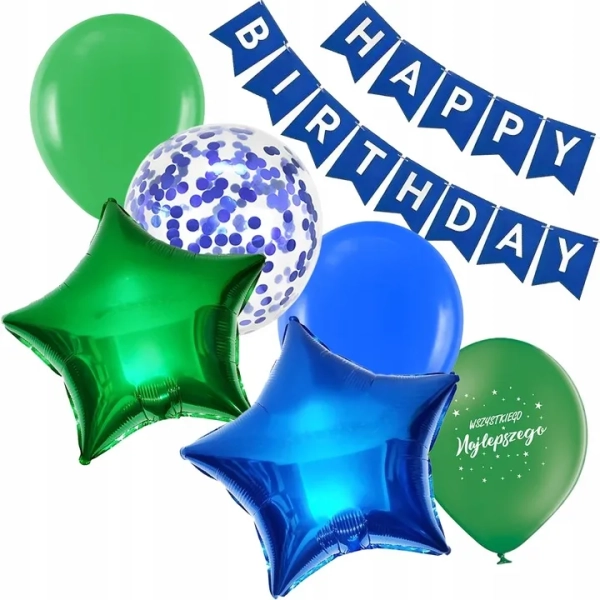 ZESTAW BALONÓW MINECRAFT BALON CYFRA 7