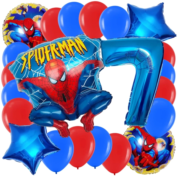 ZESTAW BALONÓW SPIDERMAN BALON CYFRA 7