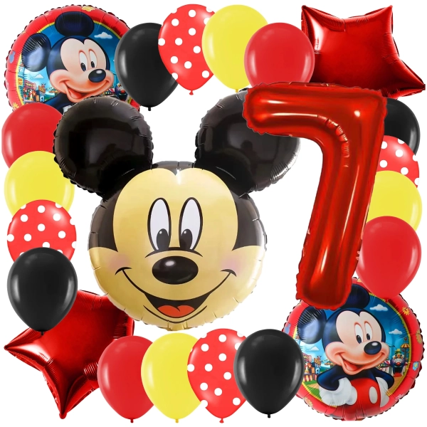 ZESTAW BALONÓW MICKEY 7 URODZINY