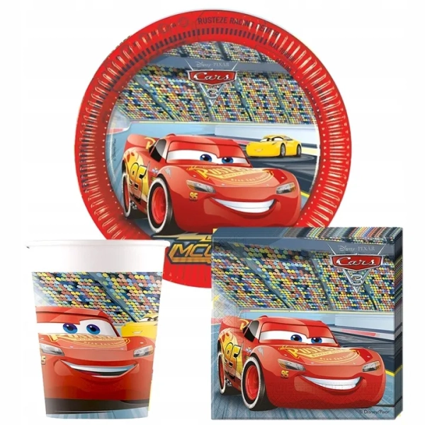 ZESTAW URODZINOWY CARS ZYGZAK AUTA