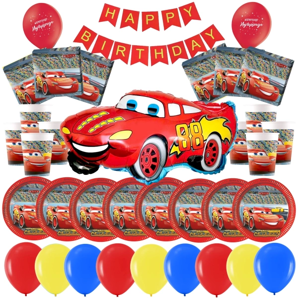 ZESTAW URODZINOWY CARS ZYGZAK AUTA