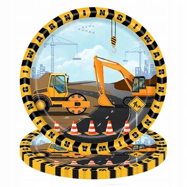 ZESTAW URODZINOWY KOPARKA MASZYNY BUDOWLANE