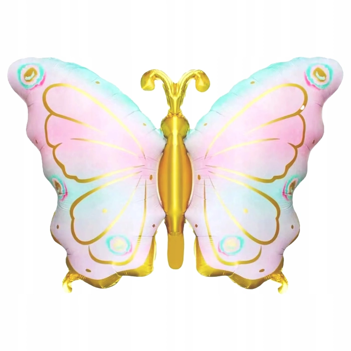 BALON FOLIOWY PASTELOWY MOTYL