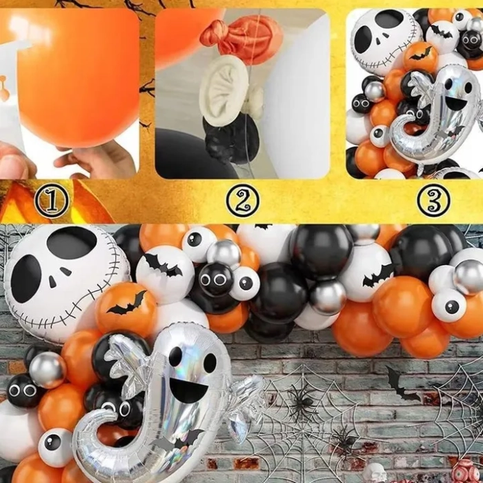 GIRLANDA BALONOWA HALLOWEEN ZESTAW BALONÓW DEKORACJE HALLOWEEN