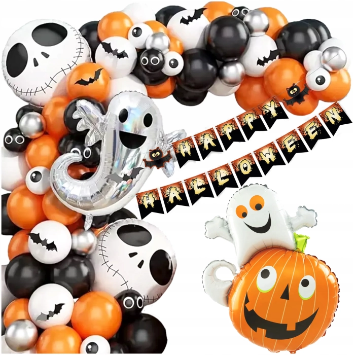 GIRLANDA BALONOWA HALLOWEEN ZESTAW BALONÓW DEKORACJE HALLOWEEN