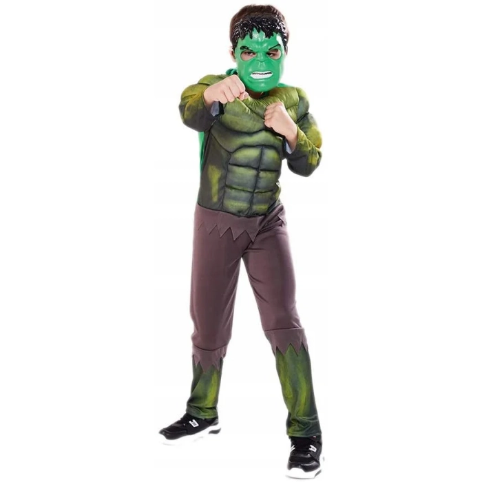 HULK STRÓJ PRZEBRANIE MASKA KOSTIUM NA BAL KARNAWAŁOWY RĘKAWICA