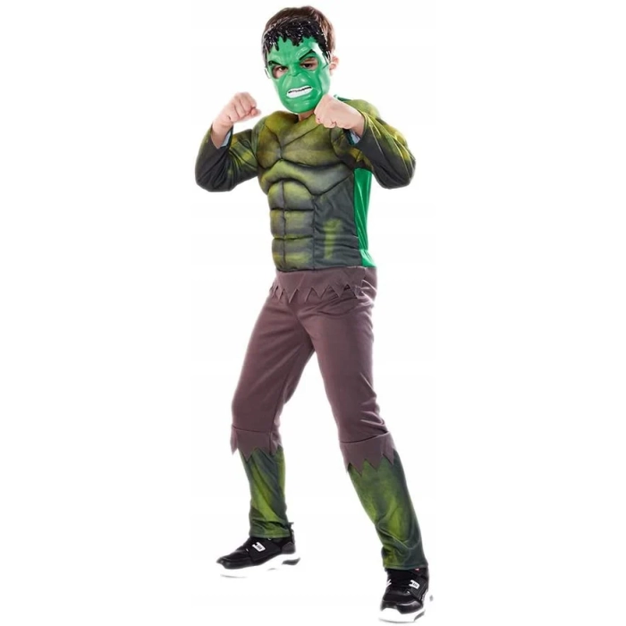 HULK STRÓJ PRZEBRANIE MASKA KOSTIUM NA BAL KARNAWAŁOWY RĘKAWICA