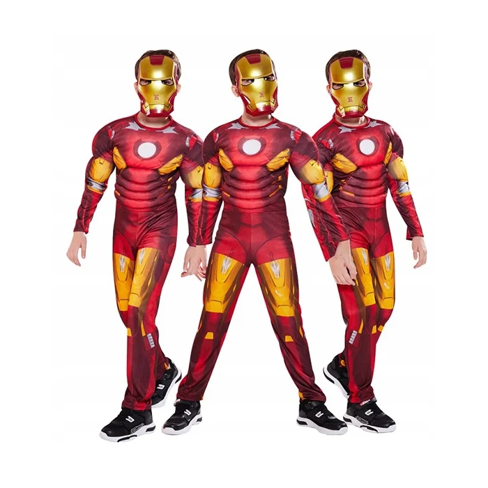 IRON MAN STRÓJ PRZEBRANIE MASKA KOSTIUM BAL KARNAWAŁOWY RĘKAWICA
