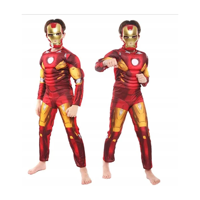 IRON MAN STRÓJ PRZEBRANIE MASKA KOSTIUM BAL KARNAWAŁOWY RĘKAWICA