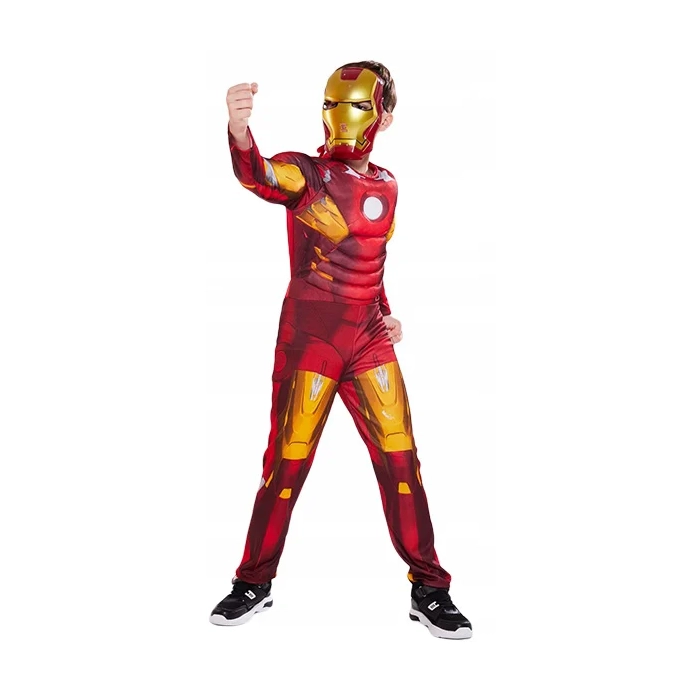 IRON MAN STRÓJ PRZEBRANIE MASKA KOSTIUM BAL KARNAWAŁOWY RĘKAWICA