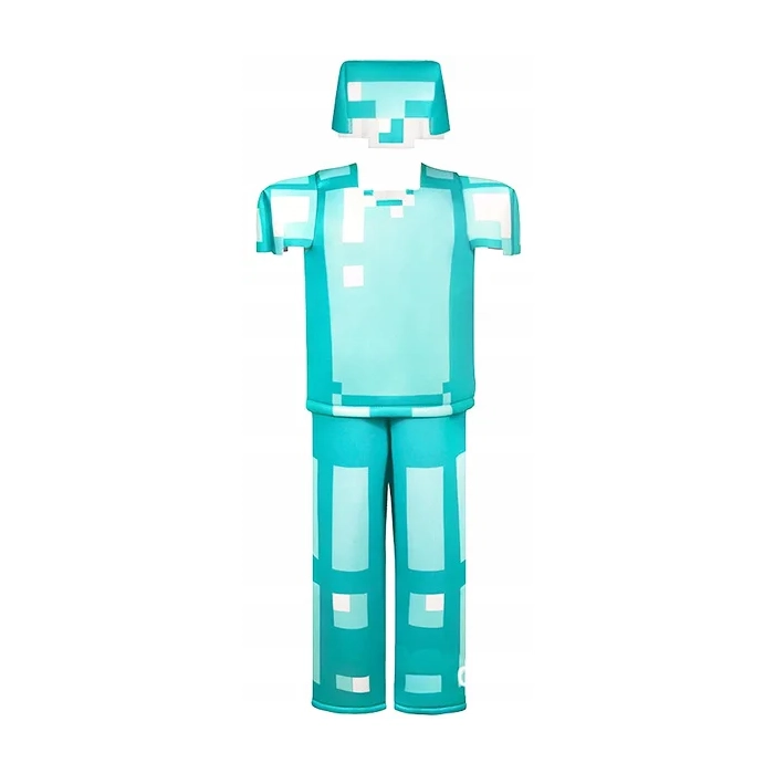 MINECRAFT KOSTIUM DIAMENTOWA ZBROJA STRÓJ NA BAL PRZEBIERAŃCÓW