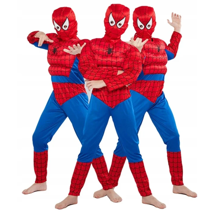 SPIDERMAN STRÓJ KARNAWAŁOWY DLA CHŁOPCA NA BAL PRZEBIERAŃCÓW