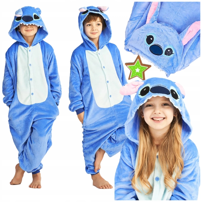 STICH STRÓJ KIGURUMI PIŻAMA KOSTIUM NA BAL PRZEBIERAŃCÓW