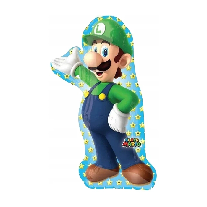 STRÓJ LUIGI PRZEBRANIE SUPER MARIO NA BAL PRZEBIERAŃCÓW + BALON