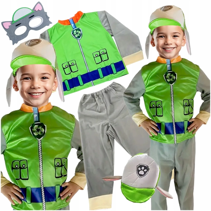 STRÓJ ROCKY PSI PATROL CZAPKA PRZEBRANIE STRÓJ KARNAWAŁOWY + MASKA