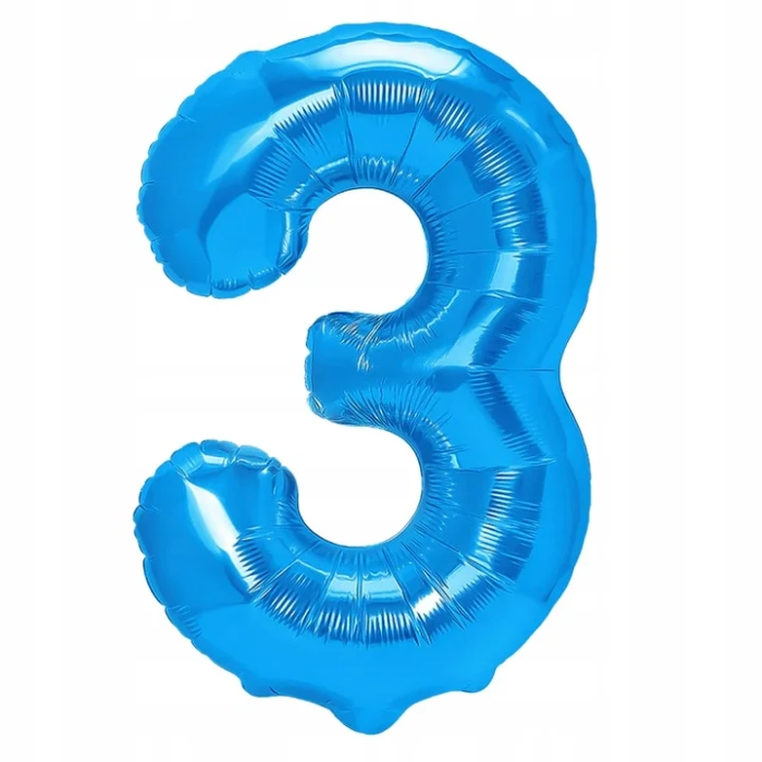ZESTAW BALONÓW BLUEY PIESEK BALON CYFRA 3