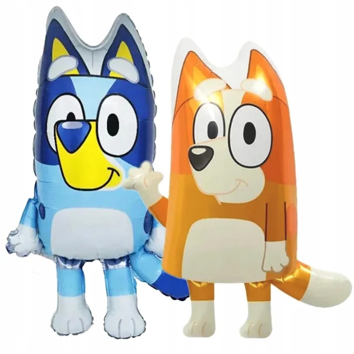 ZESTAW BALONÓW BLUEY BINGO PIESEK CYFRA 2