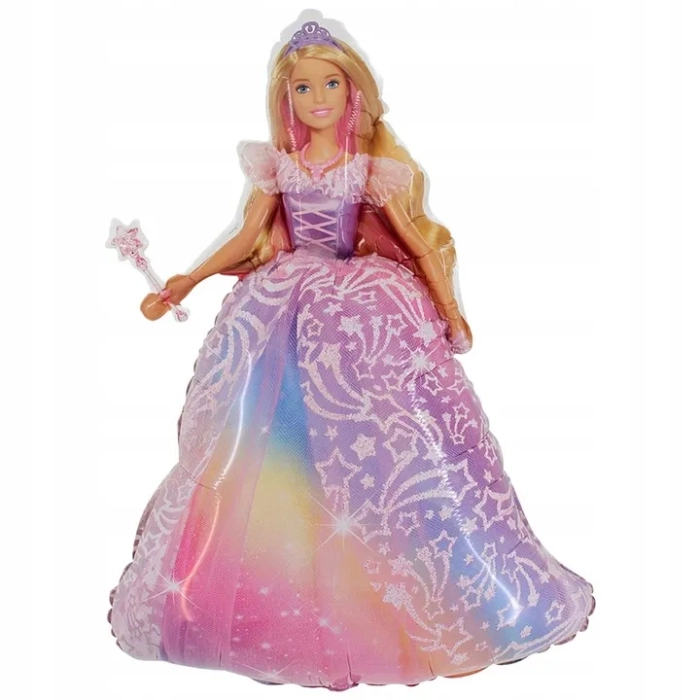 ZESTAW BALONÓW LALKA BARBIE BALON CYFRA 5