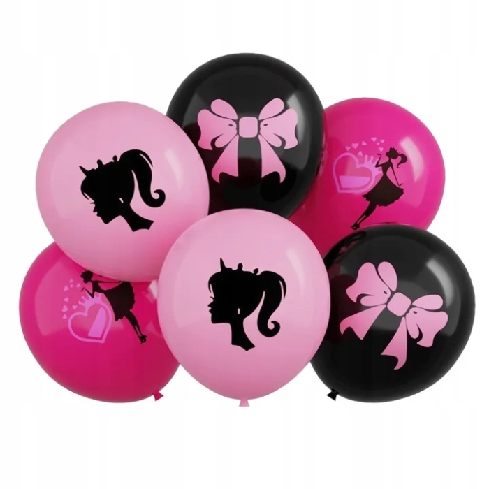 ZESTAW BALONÓW LALKA BARBIE BALON CYFRA 7