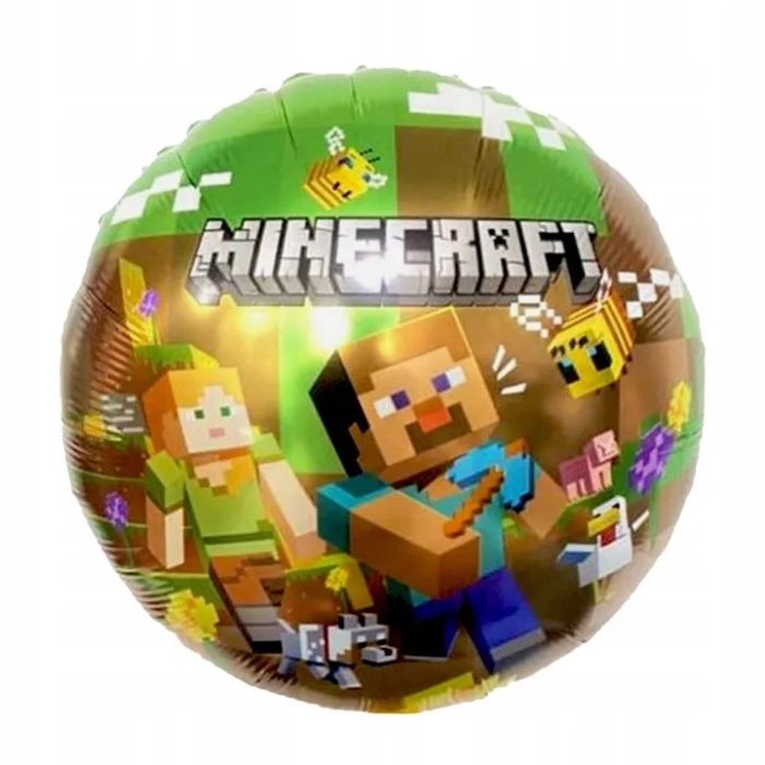 ZESTAW BALONÓW MINECRAFT BALON CYFRA 9