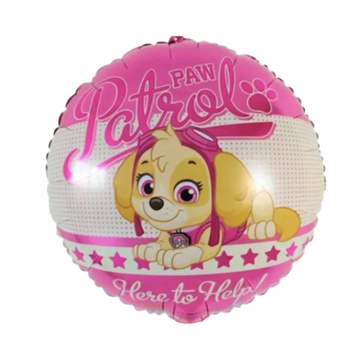 ZESTAW URODZINOWY SKYE PSI PATROL BALON CYFRA 1