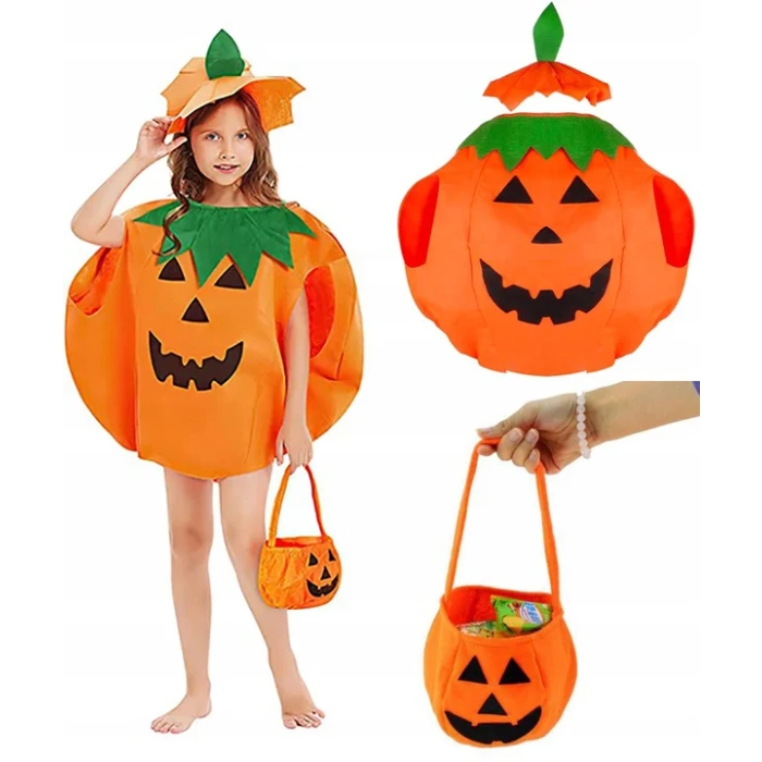 STRÓJ DYNIA HALLOWEEN BAL KOSZYK NA CUKIERKI