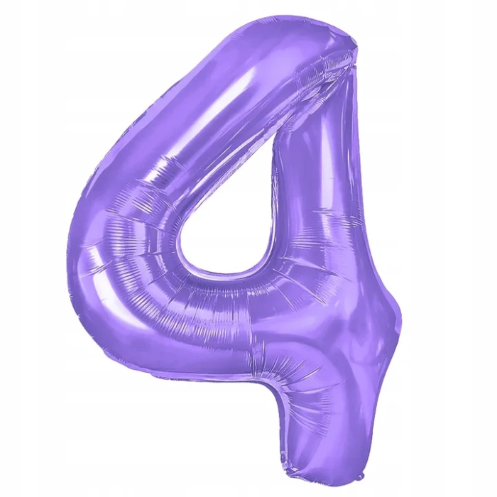 BALON FOLIOWY FIOLETOWY CYFRA 4