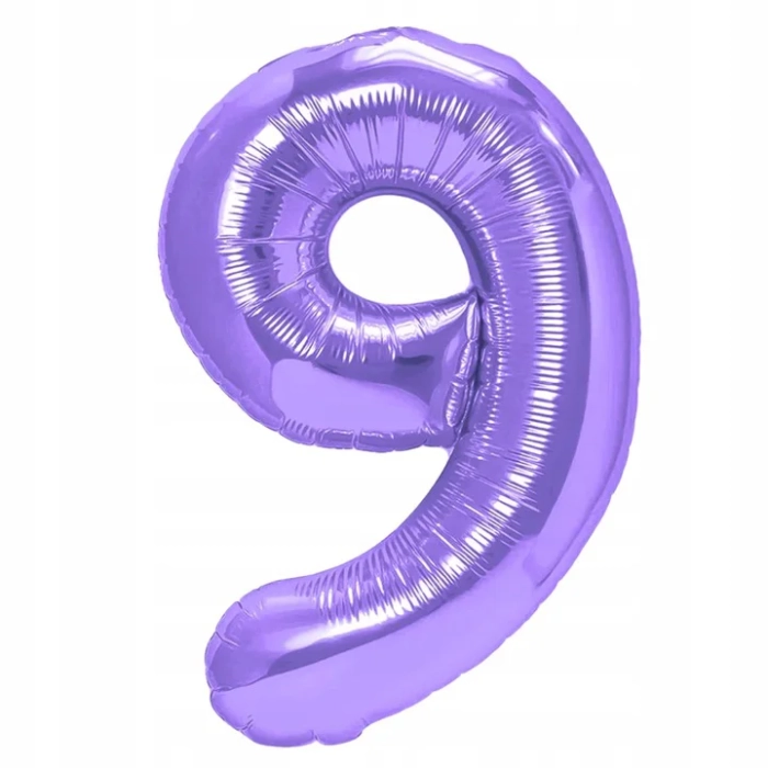 BALON FOLIOWY FIOLETOWY CYFRA 9