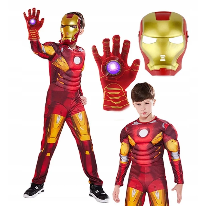 IRON MAN STRÓJ MASKA RĘKAWICA LASEROWA