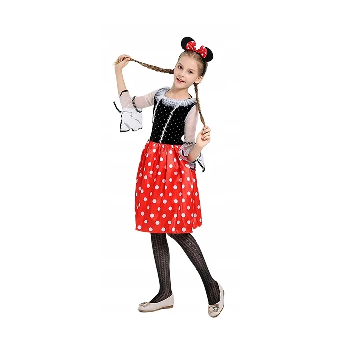 MINNIE MYSZKA STRÓJ SUKIENKA OPASKA MINI