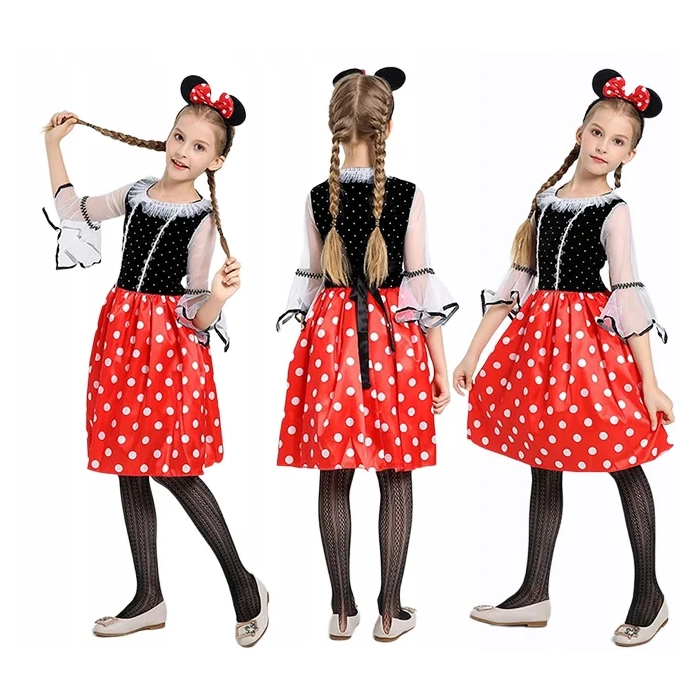 MINNIE MYSZKA STRÓJ SUKIENKA OPASKA MINI