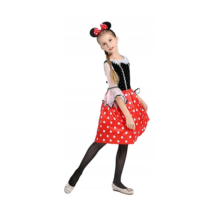 MINNIE MYSZKA STRÓJ SUKIENKA OPASKA MINI