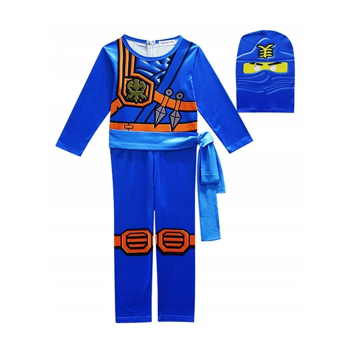 NINJA STRÓJ PRZEBRANIE MASKA NINJAGO JAY