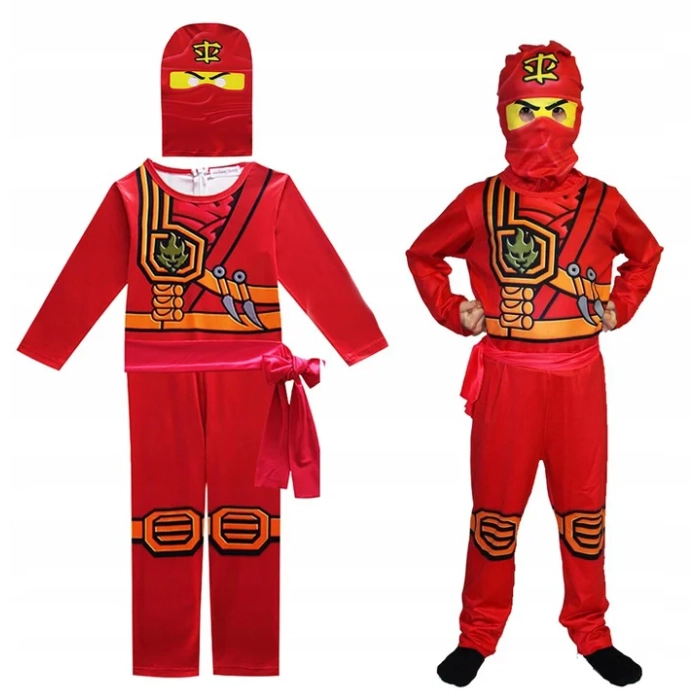 NINJA STRÓJ PRZEBRANIE MASKA NINJAGO KAI