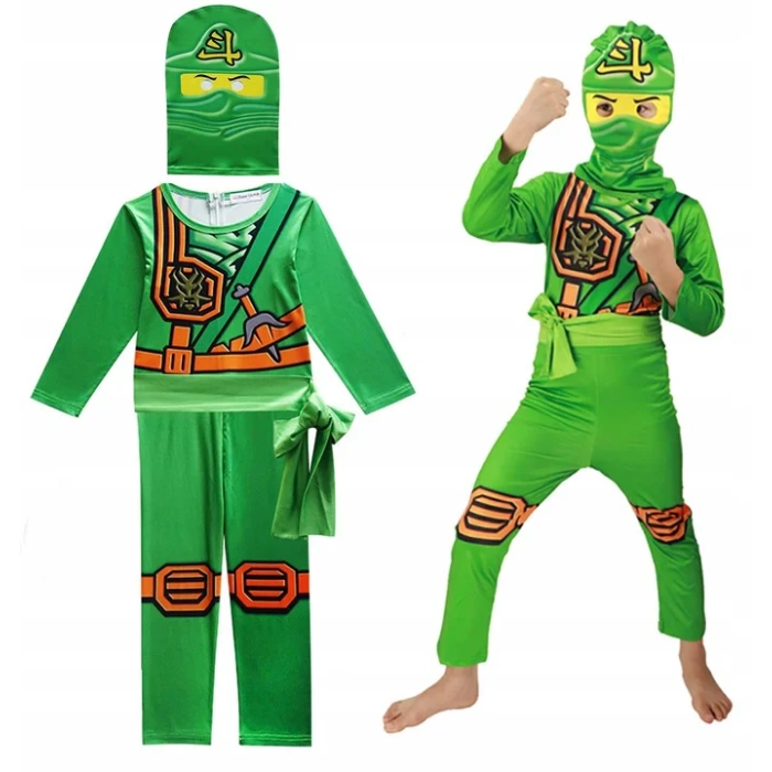 NINJA STRÓJ PRZEBRANIE MASKA NINJAGO LLOYD