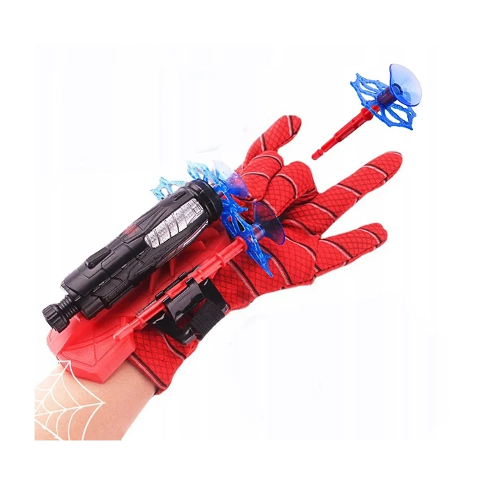 SPIDERMAN RĘKAWICA Z WYRZUTNIĄ + STRZAŁKI + MASKA